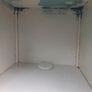 Metal side cabinet, painted white, D18 Image 8