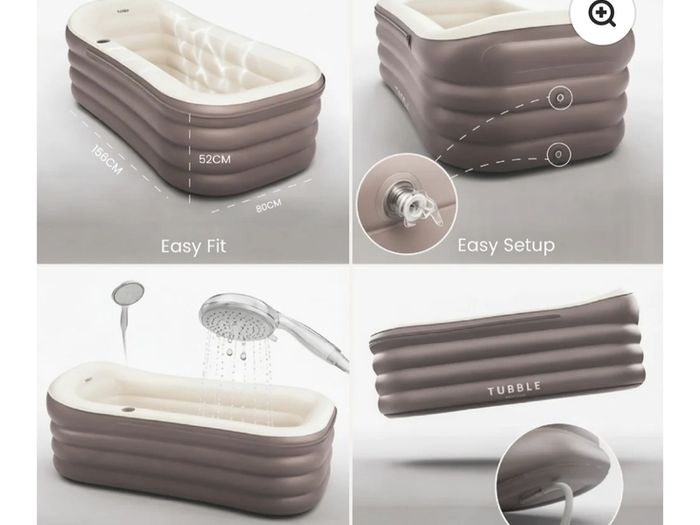Tubble inflatable bath
