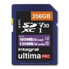 SD XC 256MB Integral Ultima V30 (3) 180mb/s read 130mb/s write