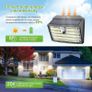 Solar Lights Outdoor, Super Bright 126LED Solar Security Lights PIR Motion Sensor with 3 Lighting Modes, 270 Lighting Angle, Wireless IP65 Waterproof Wall Lights for Outside (6 Pack) Image 2