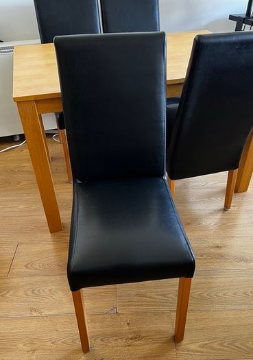 Wooden Dining Table and Chairs