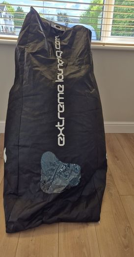 Extra large bean bag - teal velvet