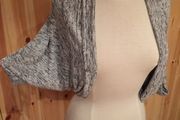 Grey/Black Bat-wing Cardigan