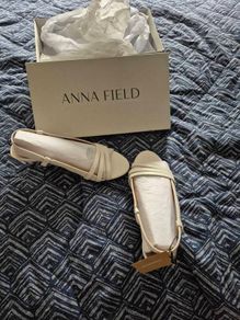 new cream kitten heel sandals