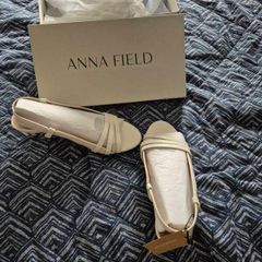 new cream kitten heel sandals