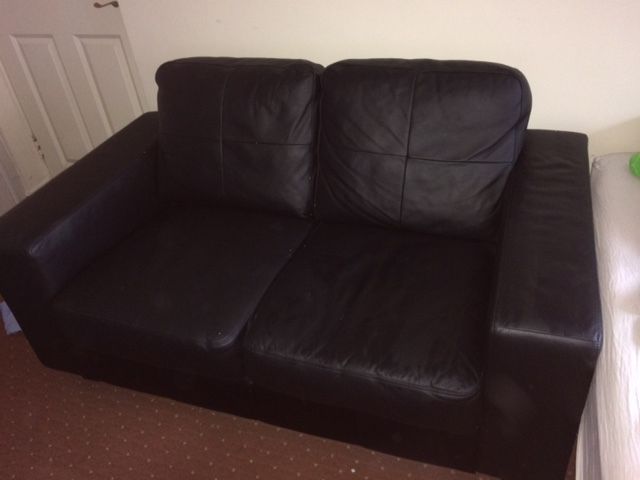 Two-Seater Leather Sofa