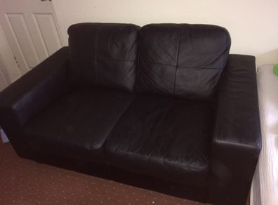 Two-Seater Leather Sofa