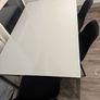 Ikea Torsby White Dining Table plus 4 beautiful Black chairs Image 4