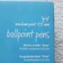 Niceday Ballpoint Blue Pens Medium 0.5mm Grip Pack of 12 Home Office School College Image 2