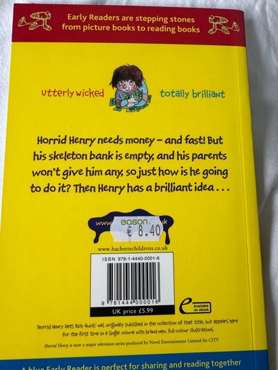 Horrid Henry by Francesca Simon Bundle of four books Paperbacks