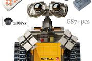 687PCS Disney Pixar WALL E Motorized High-tech APP RC Robot Motor Power Functions Building Block For Children Toys Gift