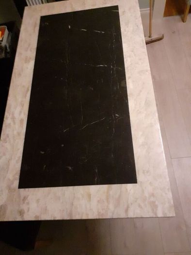 Solid marble table