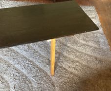 Handcrafted solid oak coffee table.