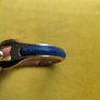 Blue snakeskin,belt type snap bracelet Image 2