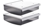 Brand New TUKA 2x 1.7L Under Desk Drawers 21x18x5.4cm, Self-Adhesive Drawers,