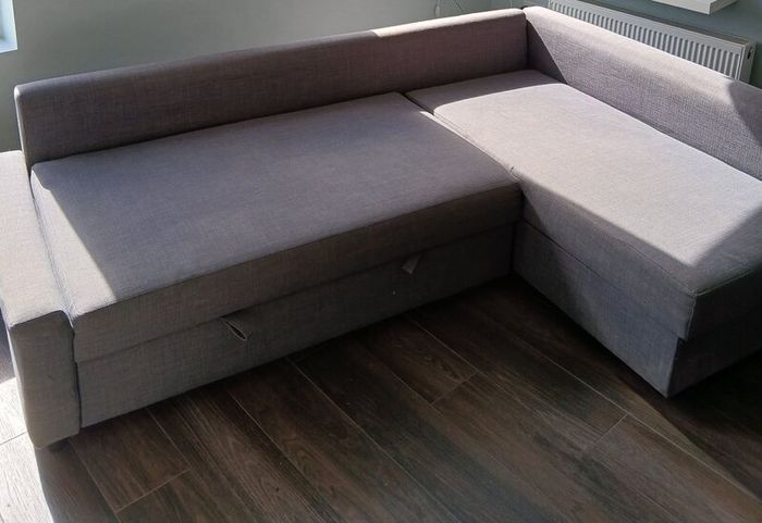 IKEA corner couch. Converts to double bed