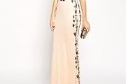 ASOS Red Carpet Baroque Embellished Fishtail Maxi dress gown - 10