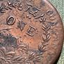 1818 One Anna East India Company Image 6