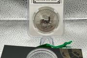 1oz Fine 999 Silver Bullion 50th Anniversary Krugerrand 2017 Coin with COA.