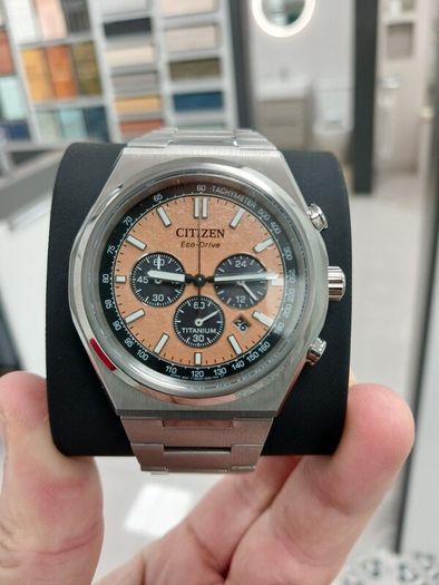 Citizen Zenshin Chronograph copper/salmon dial
