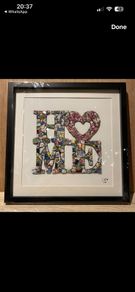 Framed Handmade Pique Assiette Mosaic