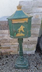 Victorian Cast Iron Mail Post Box Stand