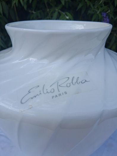 Emilio Robbo Large Porcelain Designer Vase