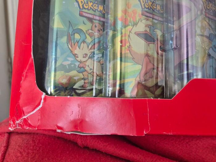 Pokemon Prismatic Evolutions Costco 8 Mini Tin Display
