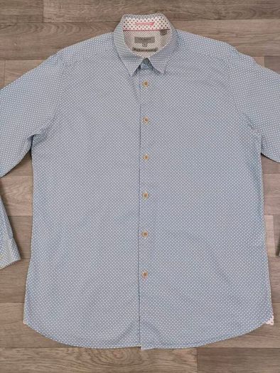 Ted Baker Button Down Patterned Shirt Mens Large
