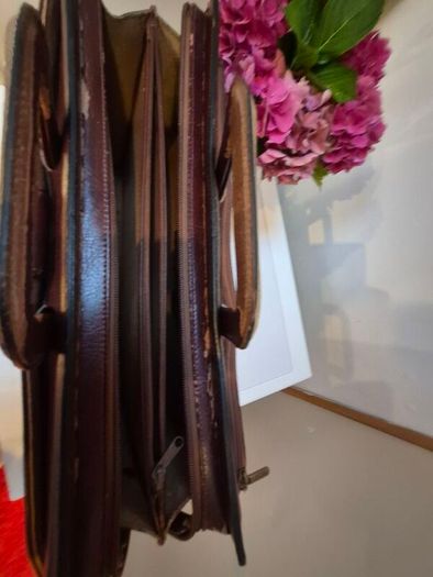 Vintage Texier Leather Bag Briefcase
