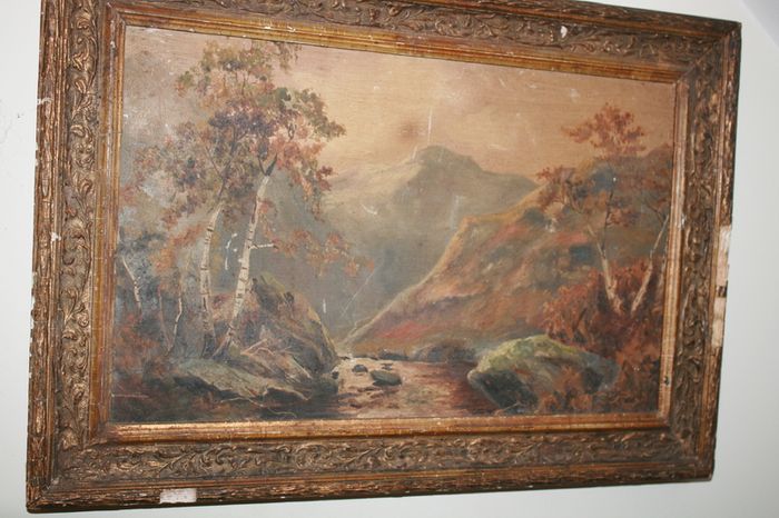 Vintage Oil on Canvas WINSOR 19" x 13"