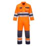 3XL Portwest TX55 Men's Nantes Hi Vis Reflective Boiler Suit Overalls Coverall Safety Class 3 Orange/Navy Image 2
