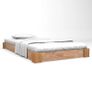 Bed Frame Solid Oak Wood 160x200 cm Image 5