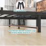 King Size Bed Frame Metal Platform Image 5