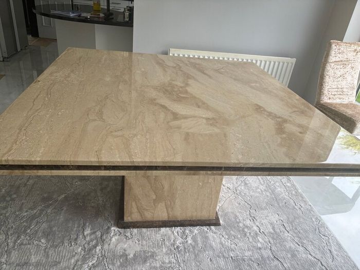 Marble Dining Table with 8 Chairs