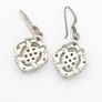 Royal Siam Sterling Silver & Pink CZ Earrings Image 4