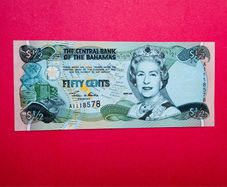 Bahamas  50. CENTS   2001. Pick  68. Uncirculated