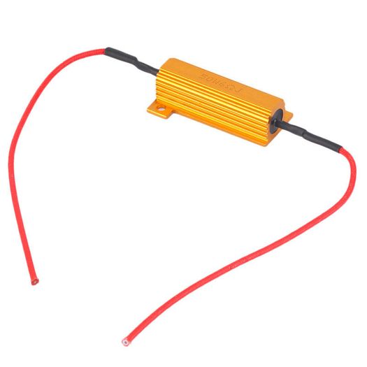 2x 50W 6 ohm Load Resistor Canbus Error Cancel Fix LED Fast Hyper Flash Blinking Car Motorbike
