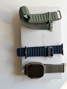 Apple Watch Ultra with 3 Apple Straps