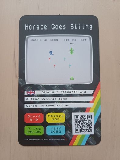 Sinclair ZX Spectrum Retro Computer Game Cards Cassette Box 2020 NEW