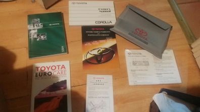 Toyota Corolla E11 Owner's Manual Handbooks & Wallet