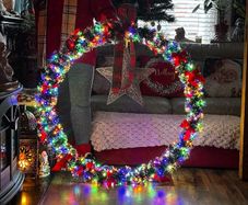 Custom Made Giant Xmas Wreath