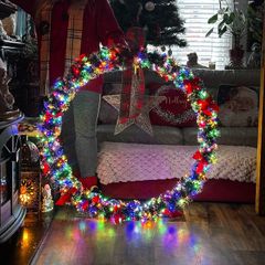 Custom Made Giant Xmas Wreath