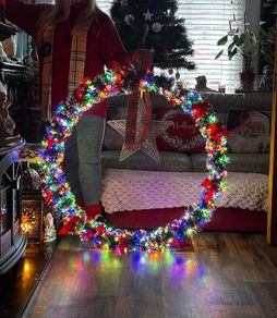 Custom Made Giant Xmas Wreath
