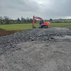Man and digger for hire
