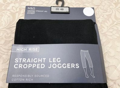 Womens Cropped Joggers (M&S) - NEW