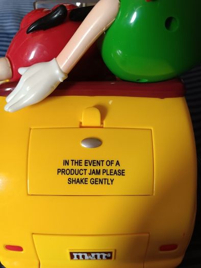M&M's Rebel Without A Clue Hot Rod Candy Dispenser. (A few minor marks. See pictures.)