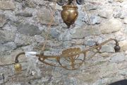 brass ceiling weighted light art deco design_ reduced