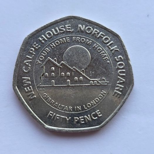 Gibraltar 50 pence 2018 -  Calpe House