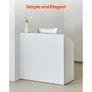 Reception Desk, 46.46 x 19.69 x 43.90 in Rectangular Front Counter Table, Office Reception Desk, Retail Counter and Front Reception Counter Image 2
